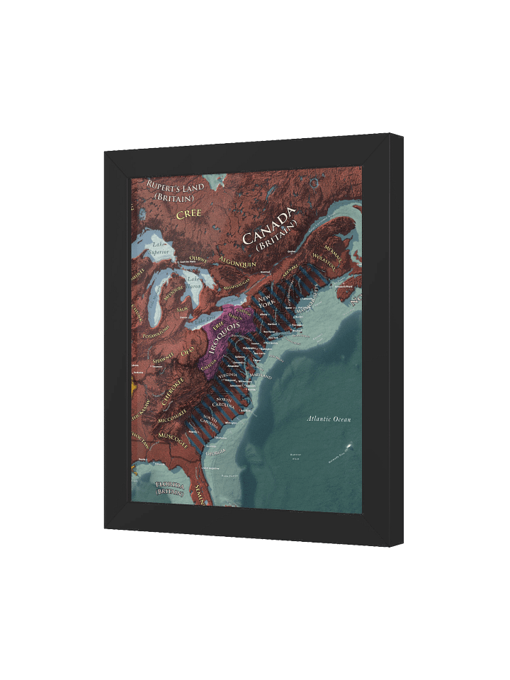 The American Revolution - 1776 - Framed Map product image (1)