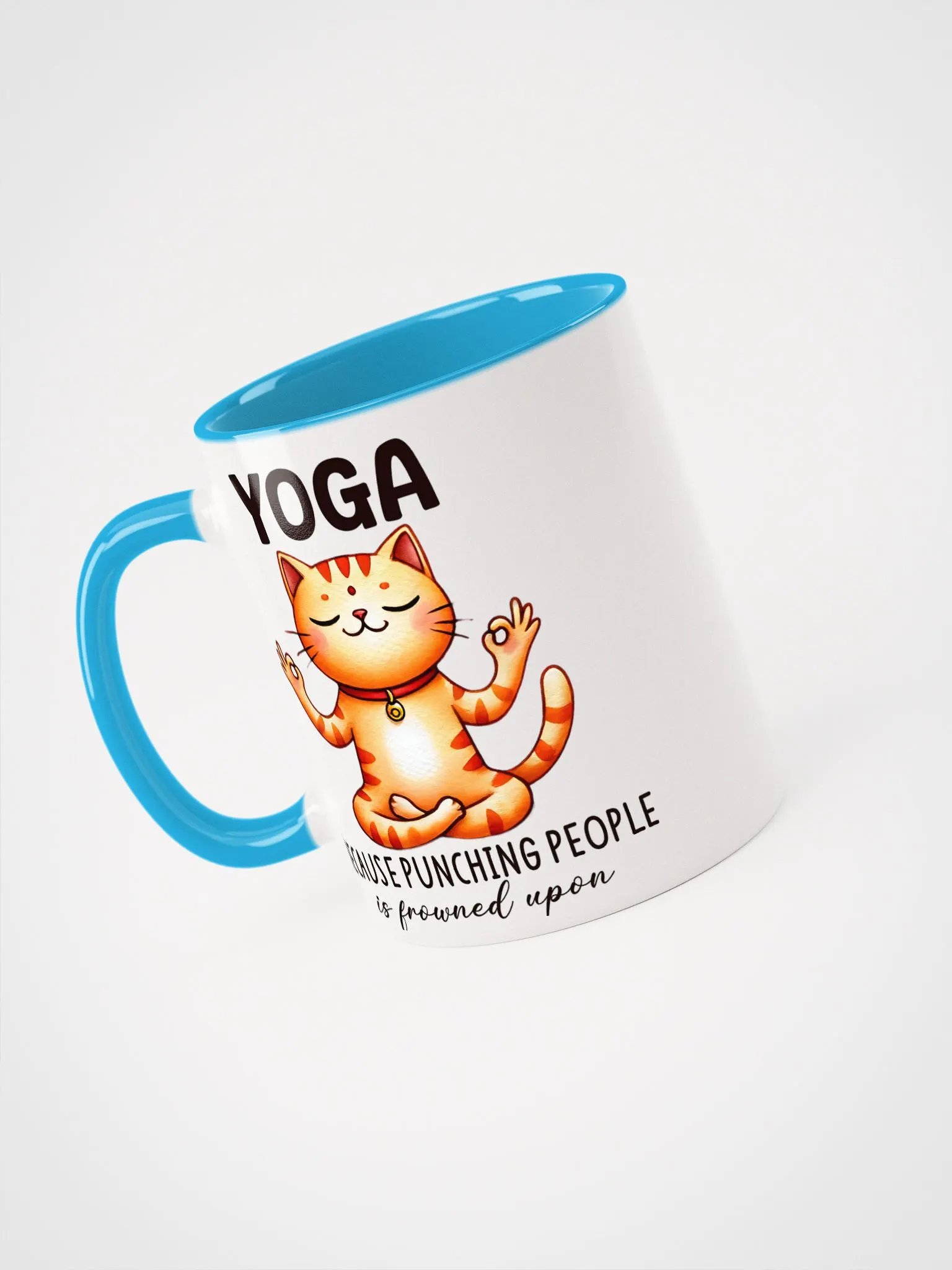 Yoga because punching people is frowned upon Mug product image (15)