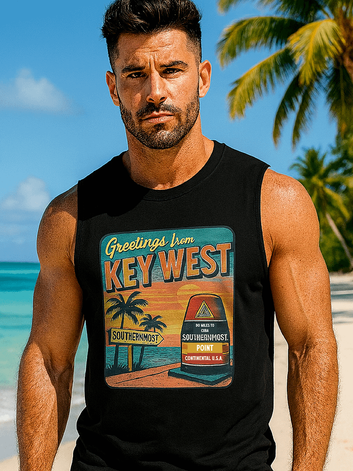 Key West Southernmost Point Men's Tank Top product image (1)