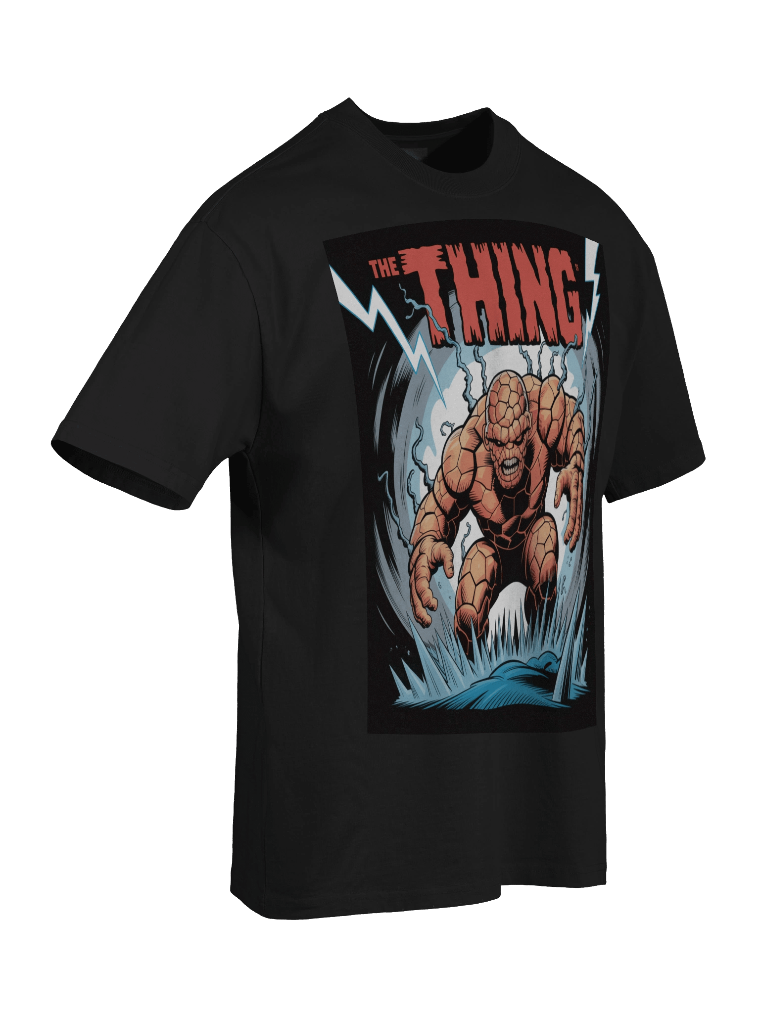The Thing Thunderclap Oversized Faded T-Shirt – Craggy Storm Sentinel product image (8)
