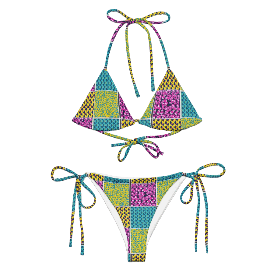 Sustainable Style Meets Sunshine: Floral Flora String Bikini product image (4)