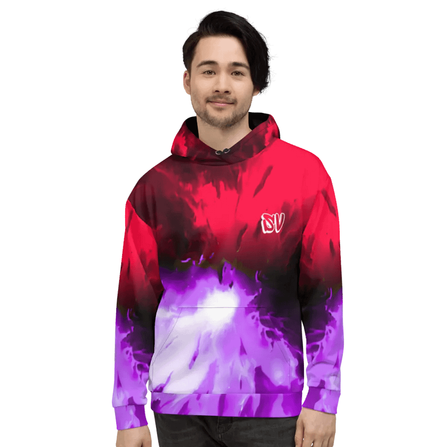 STRAIGHT VIBIN NEON COLOR FADE STYLE ITACHI V SASUKE HOODIE product image (2)
