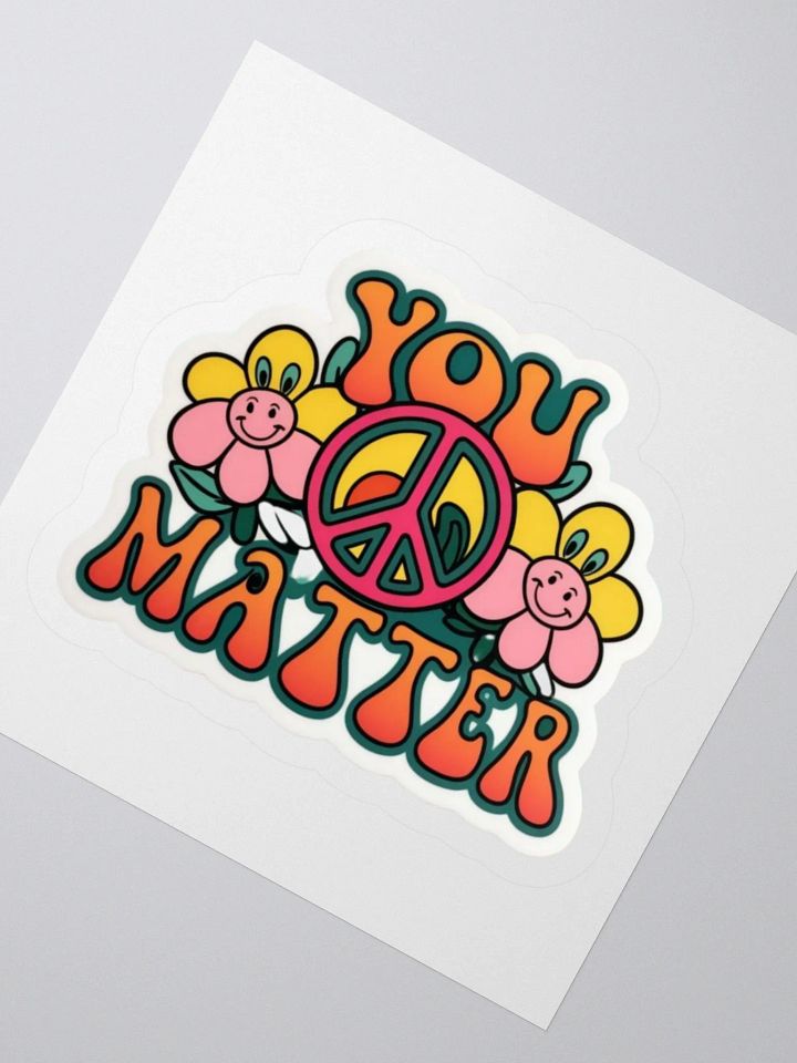 Retro You Matter Sticker product image (5)