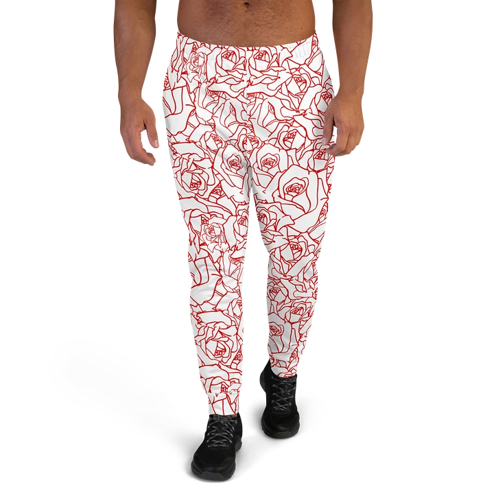 Loads of Roses · white-red joggers product image (1)