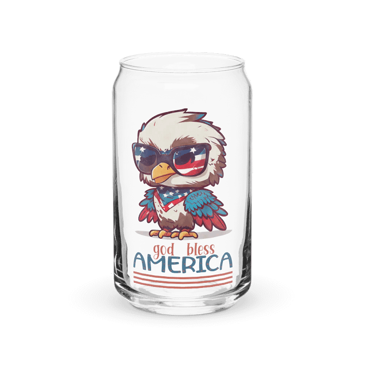 Patriotic Eagle Can-Shaped Glass product image (2)