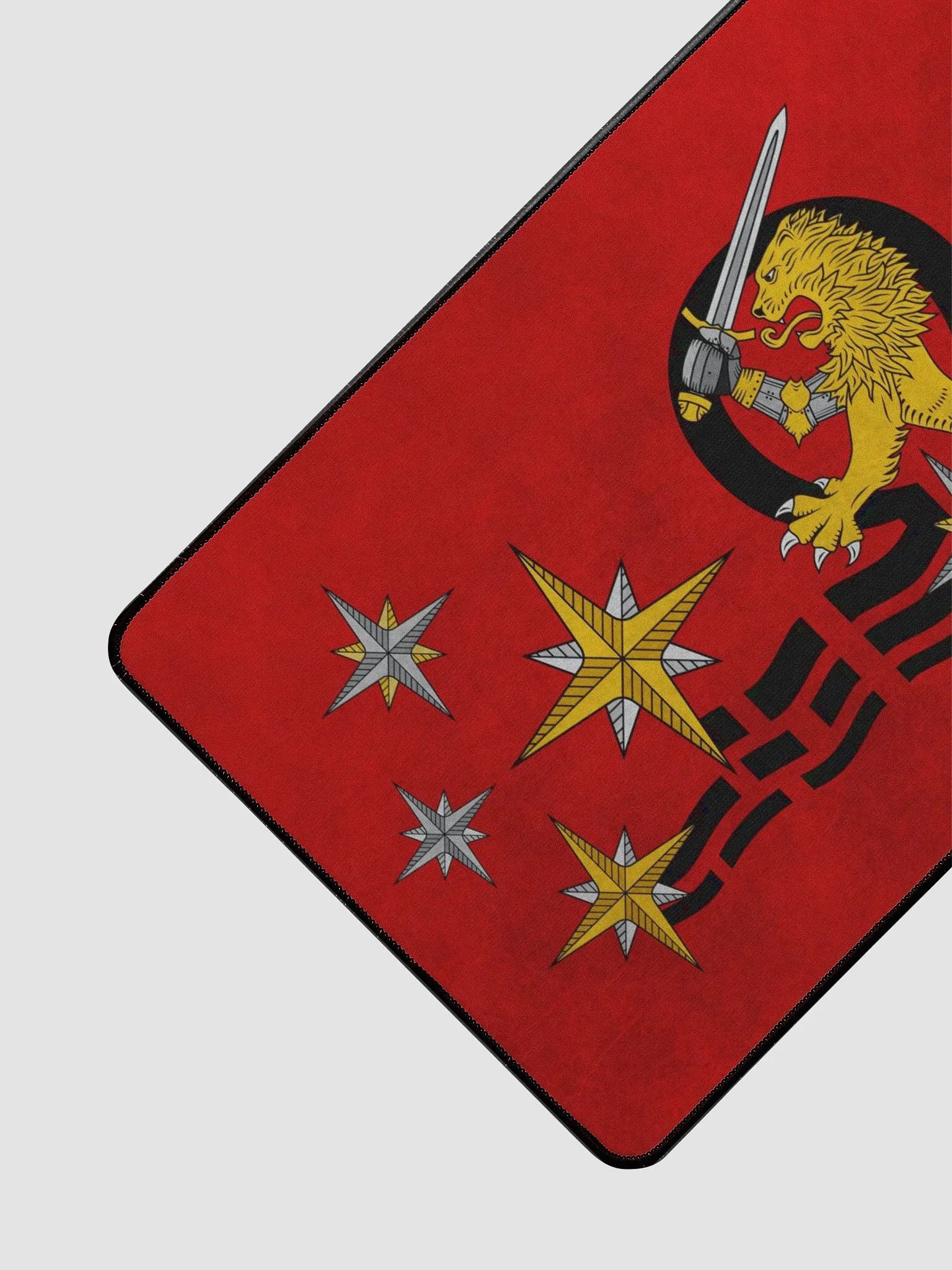 Desk Mat 15.5" x 31.5", Lion, Waves, Red product image (3)