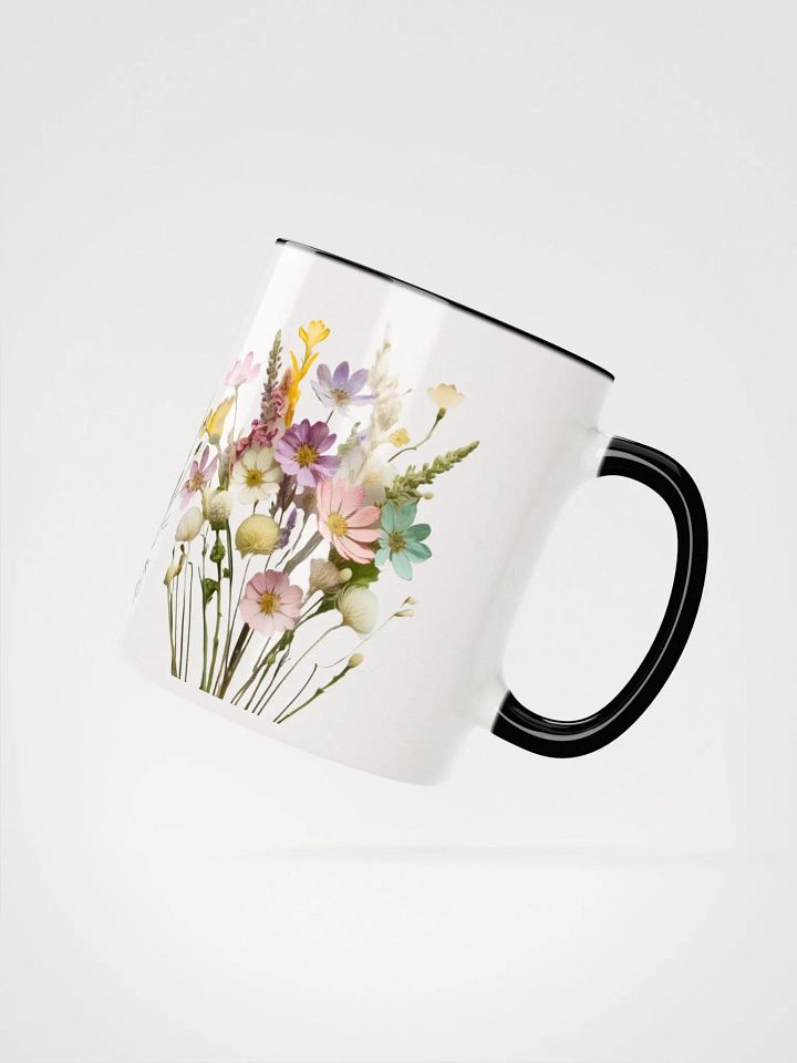 Personalized Boho Flowers Coloured Mug product image (2)