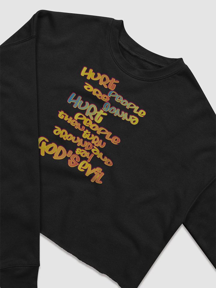 Hurt People - Graffiti - Bella+Canvas Women's Fleece Crop Sweatshirt product image (2)