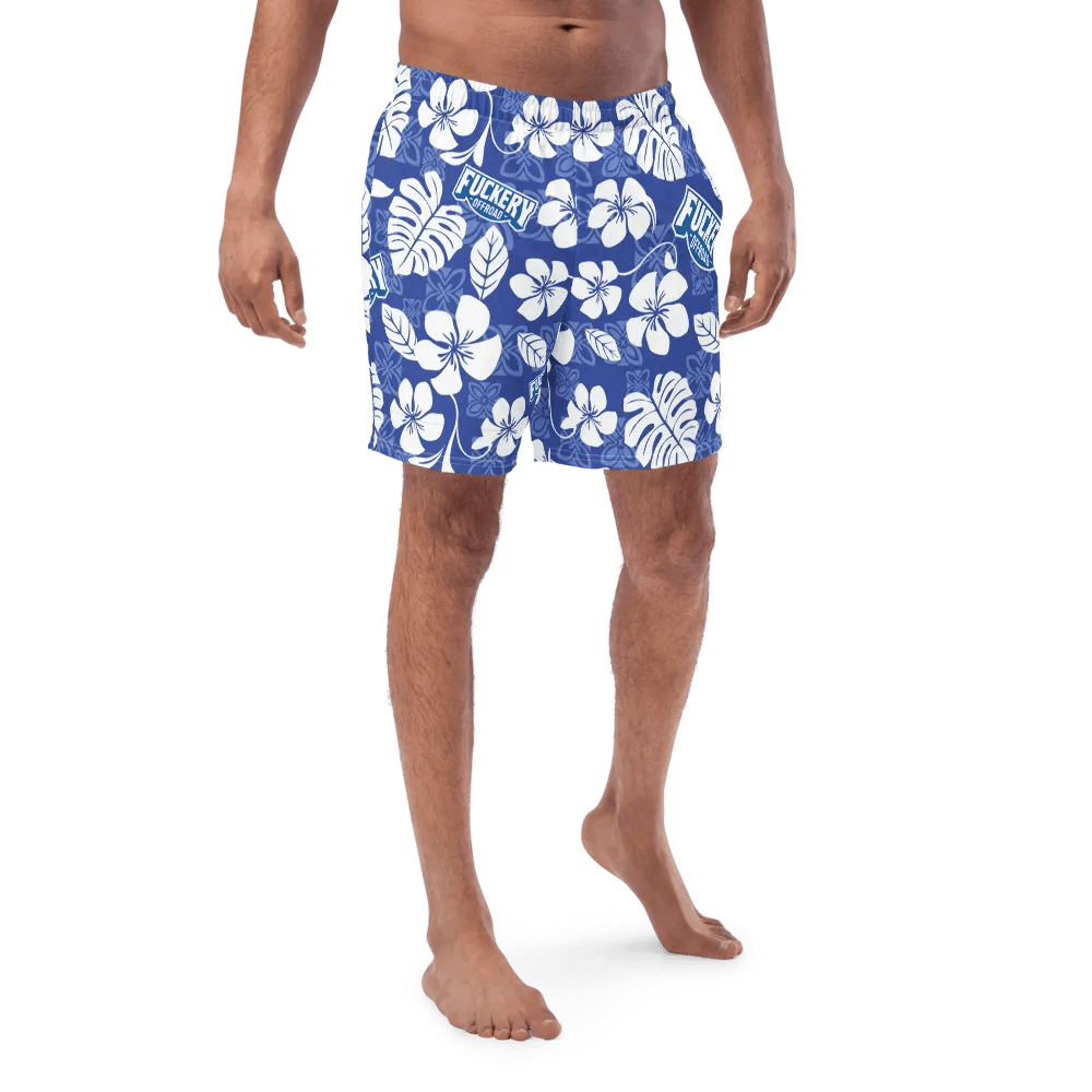 Fuckery Offroad Mens Hawaiian Shorts - Blue product image (3)