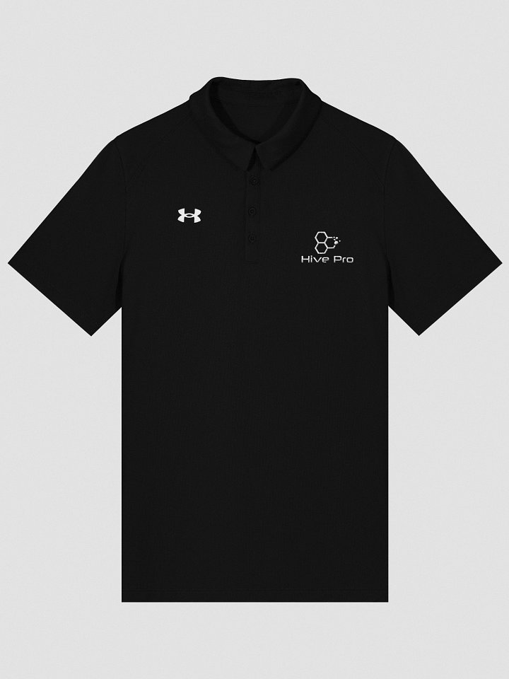 UA Hive Pro Polo Black product image (1)