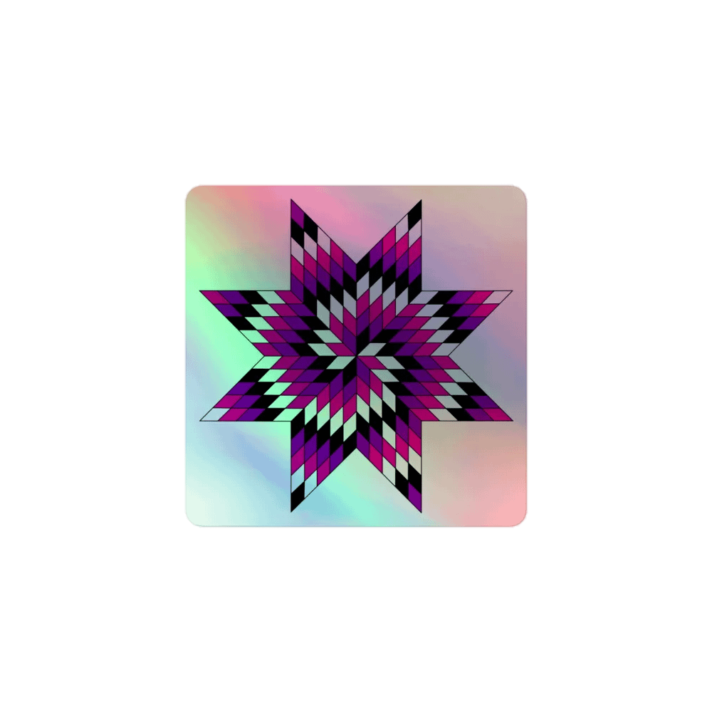 Star Quilt Holo Sticker product image (2)