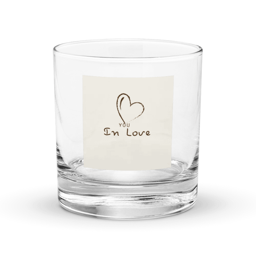 Heartfelt Love Rocks Glass product image (1)
