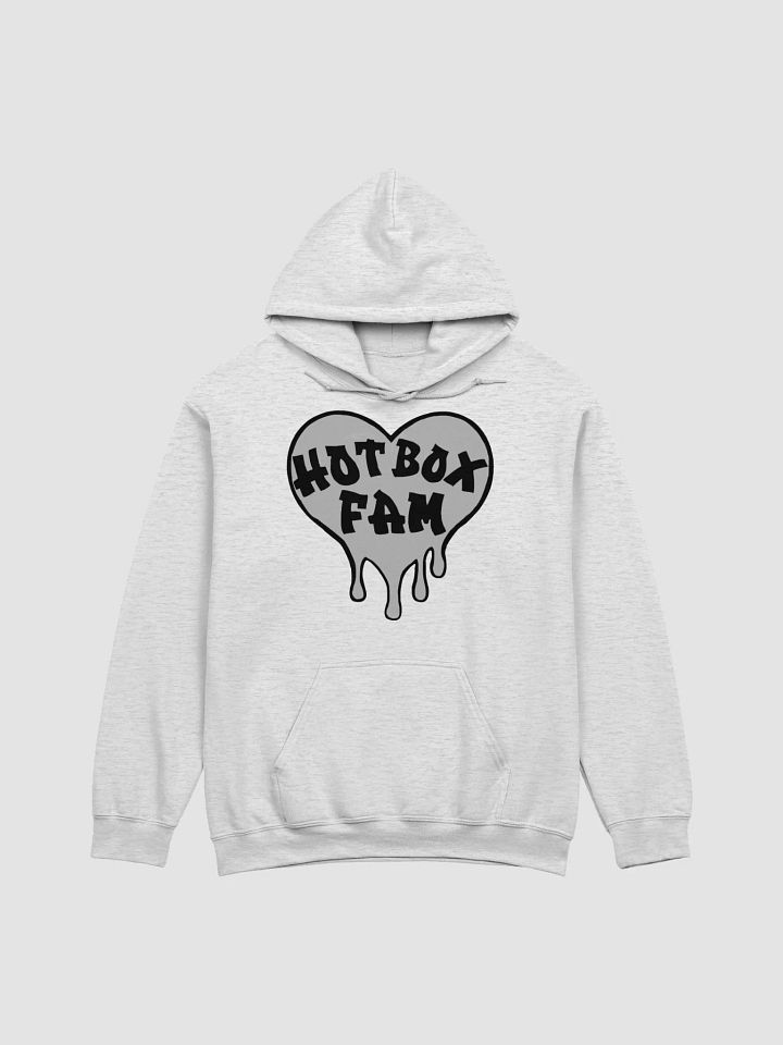 UNISEX HOT BOX FAM SOLID GREY LOGO HOODIE product image (8)