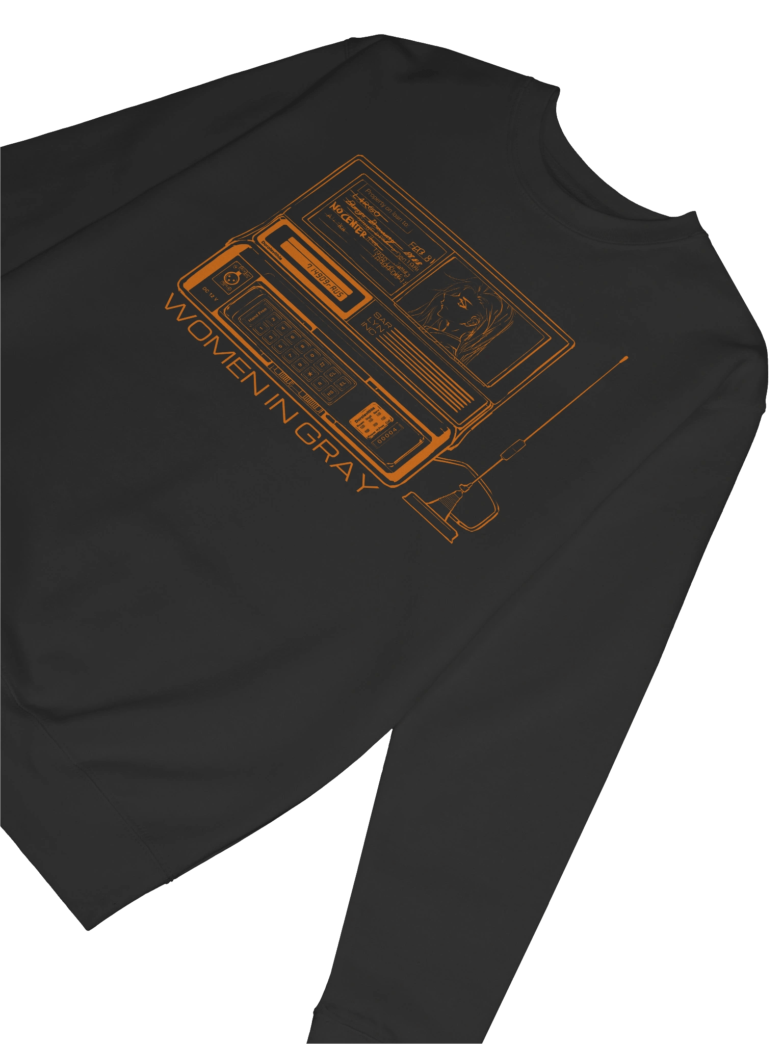 Women in Gray - Mobile Phone Long Tee (amber) product image (6)