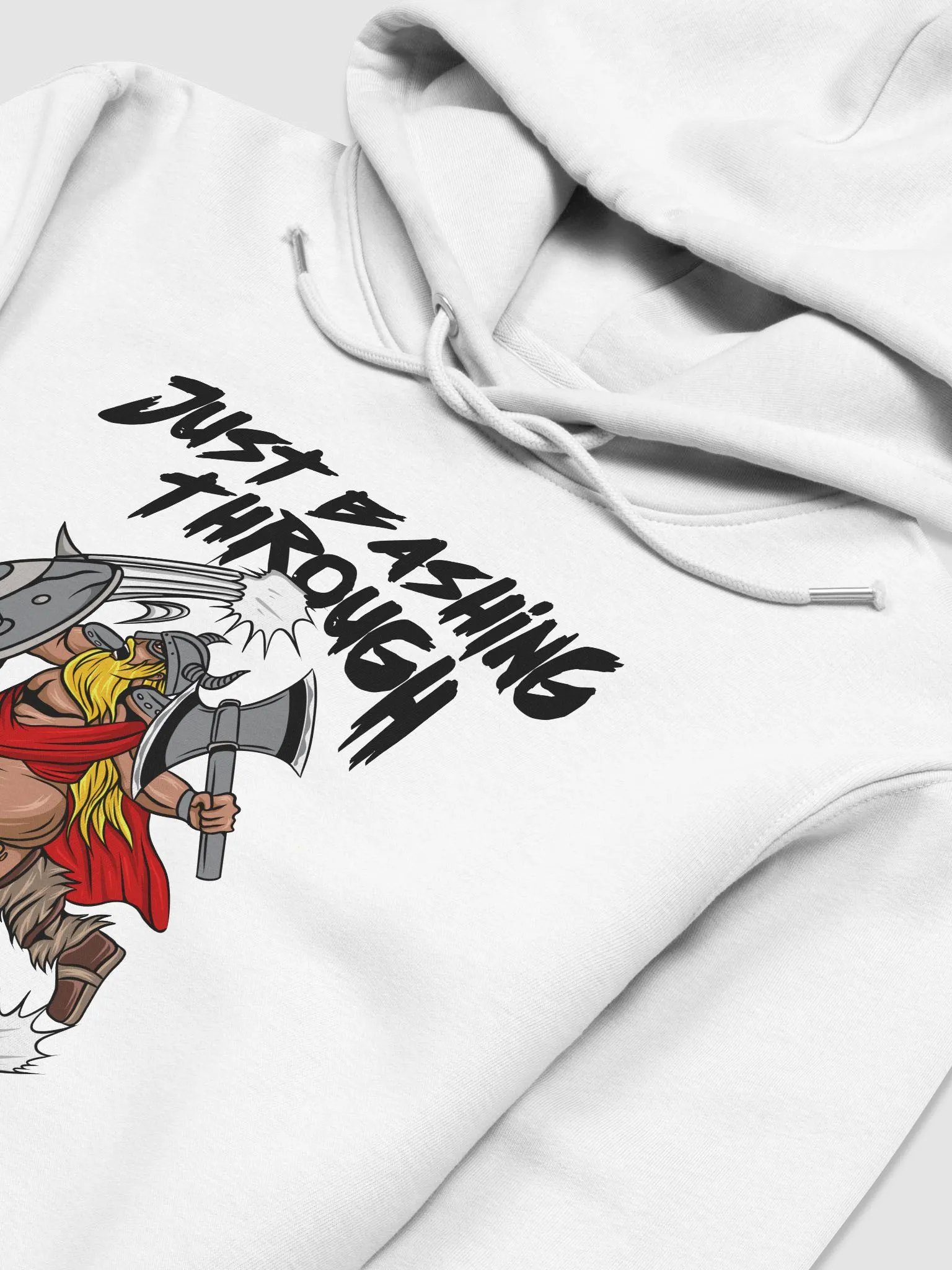 Just Bashing Through Hoodie - White product image (3)