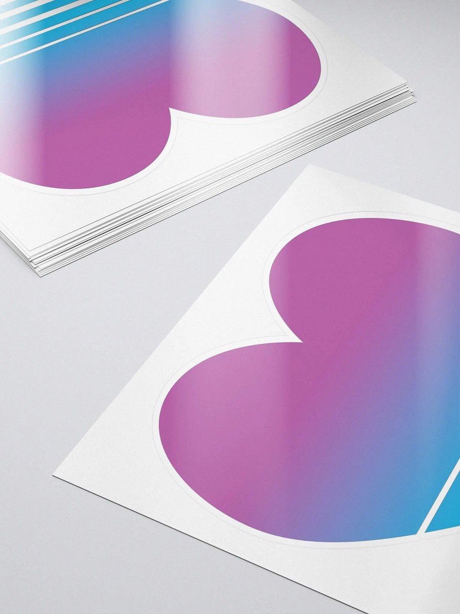 Vaporwave Heart Sticker product image (5)