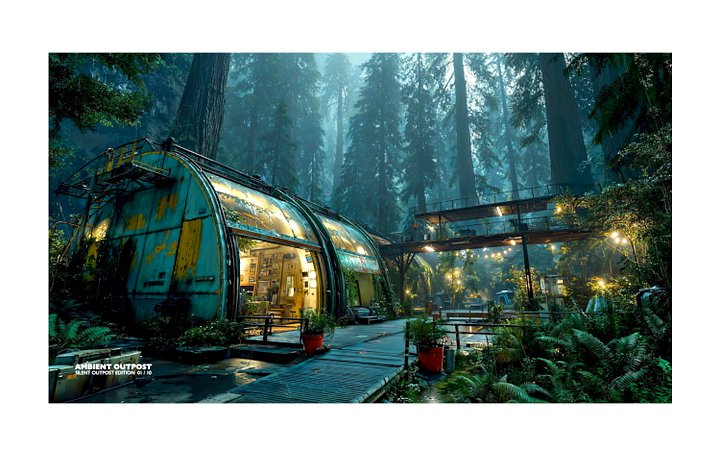 Silent Outpost | Acrylic UltraHD Wall Art Print (32x18cm) - Limited to 10 Pieces product image (1)
