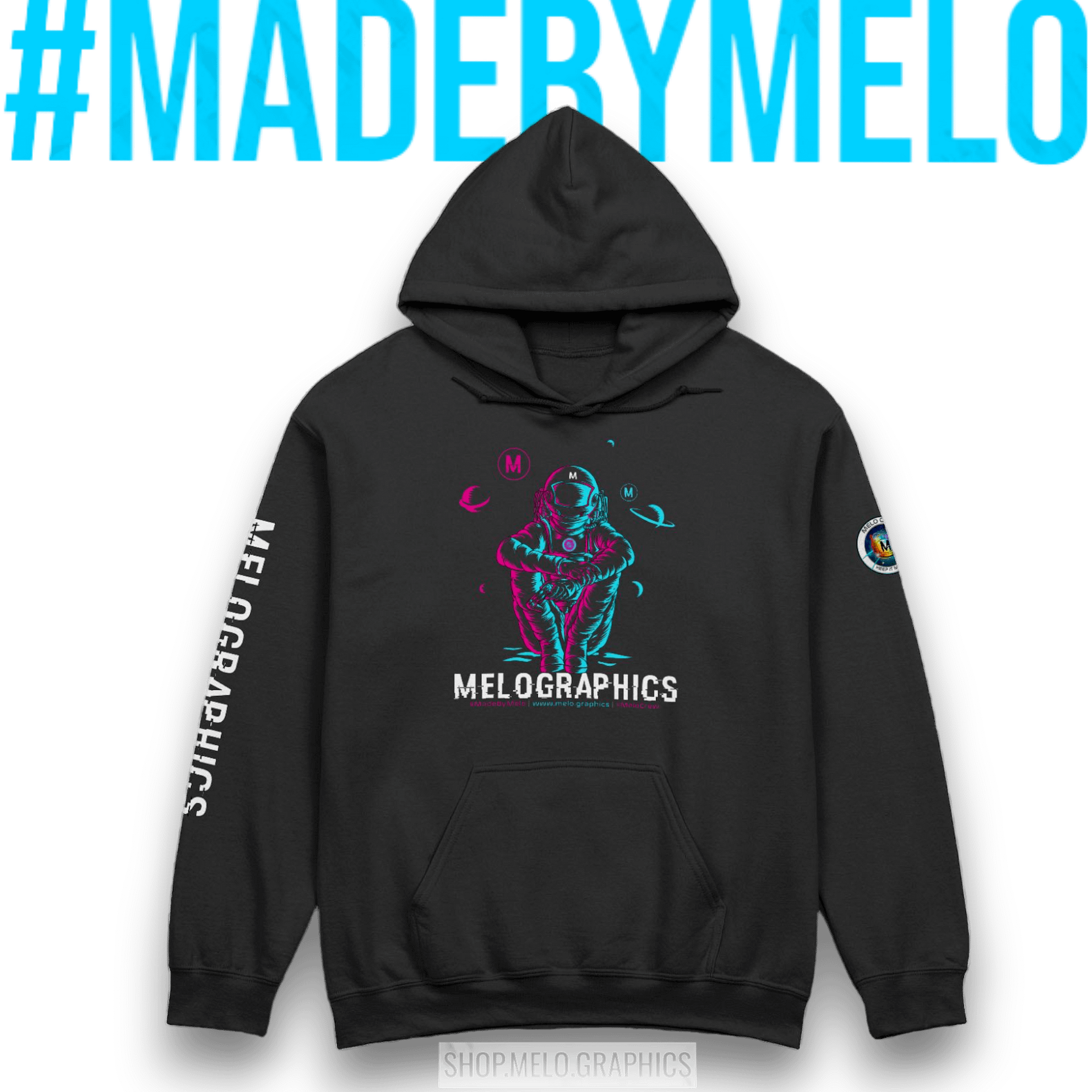 #MeloCrew Vibes: Duotone - Premium Hoodie | #MadeByMELO product image (6)