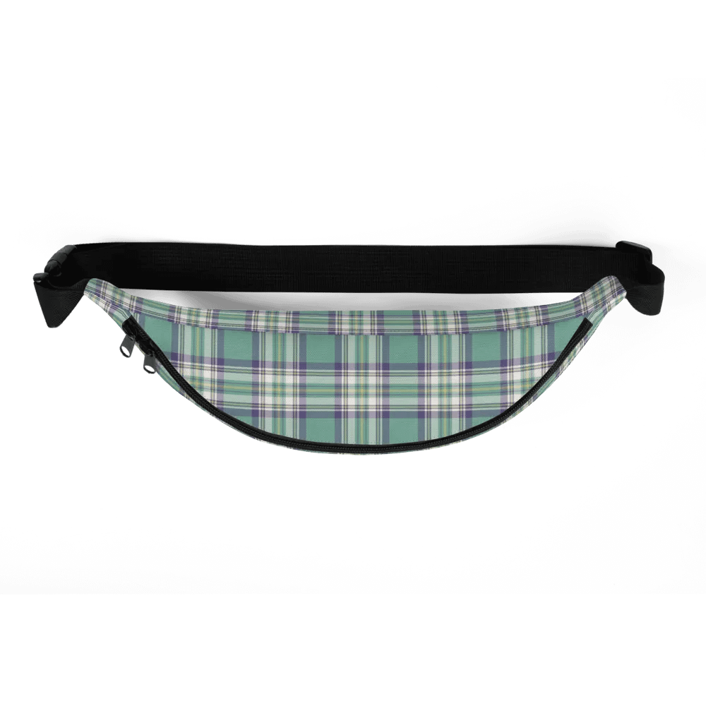 Light Green, Purple, and Yellow Plaid Fanny Pack product image (5)