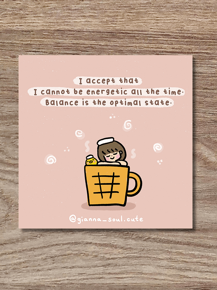 Relax and balance | Positivity Greetings Card product image (3)