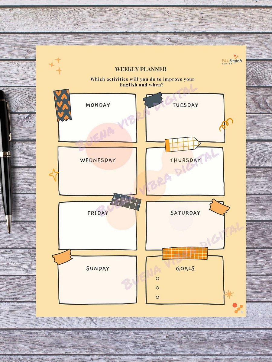 Organizador para tus clases de inglés o español con hipervínculos product image (3)
