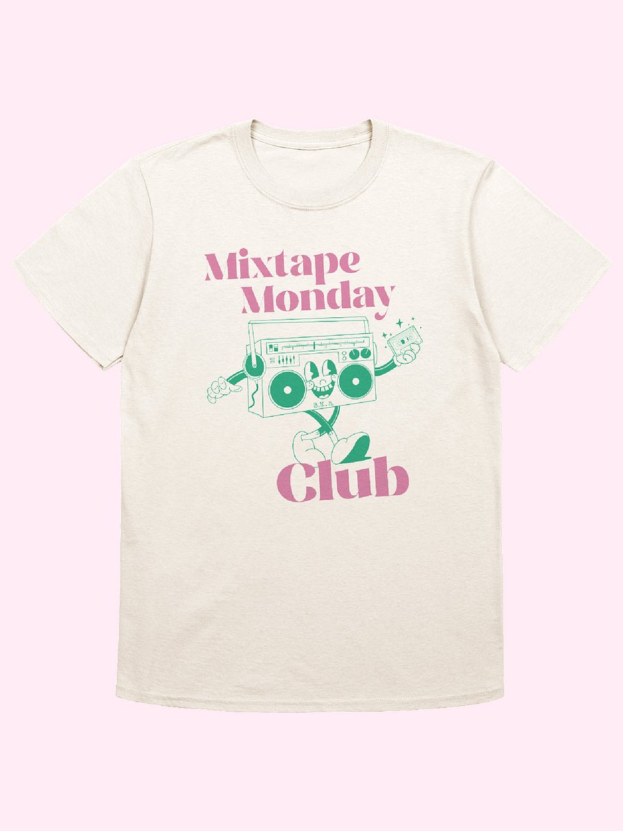 Mixtape Monday Club Tee // Pink & Green product image (1)