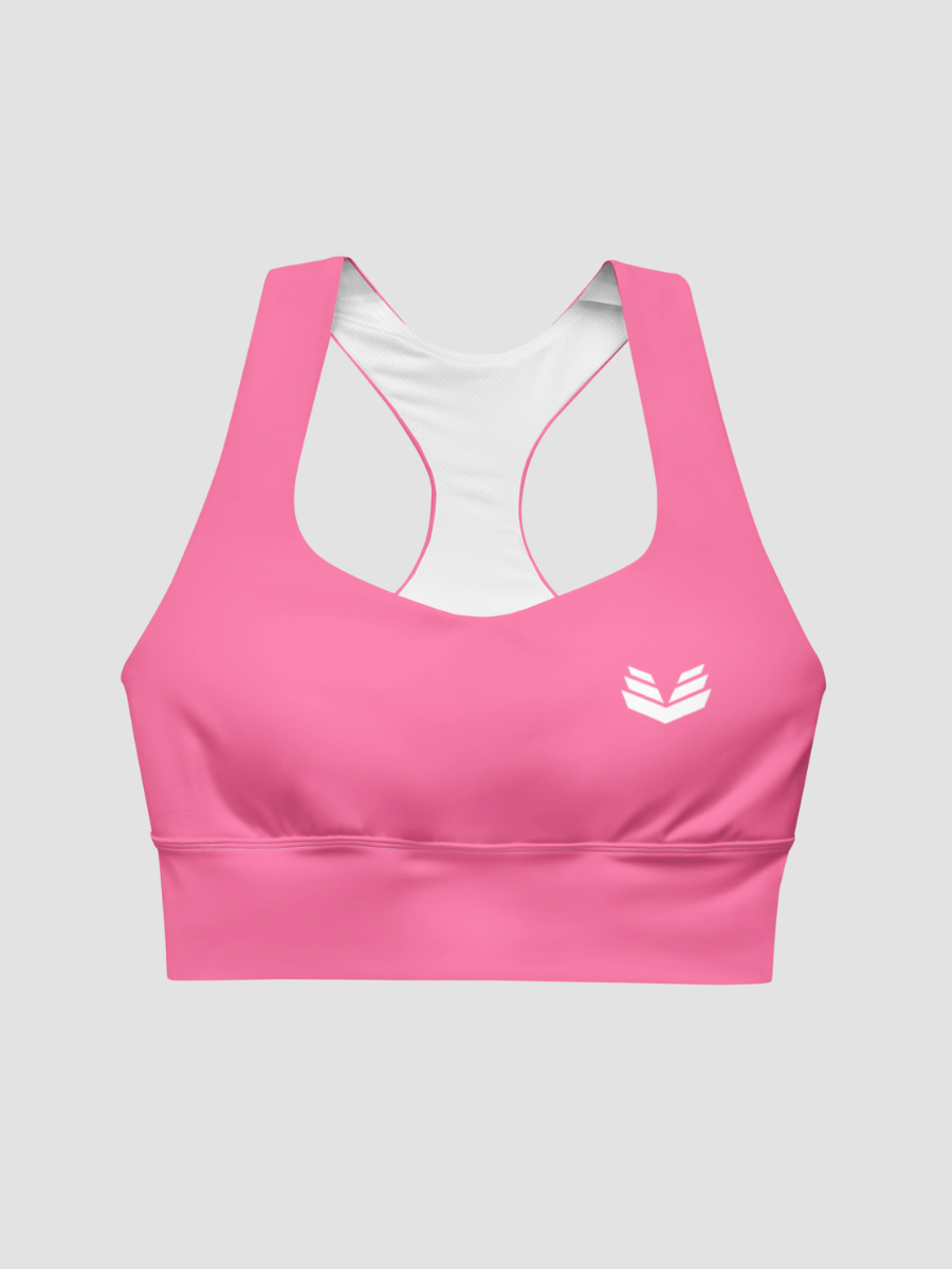 Longline Sports Bra - Blazing Pink product image (4)