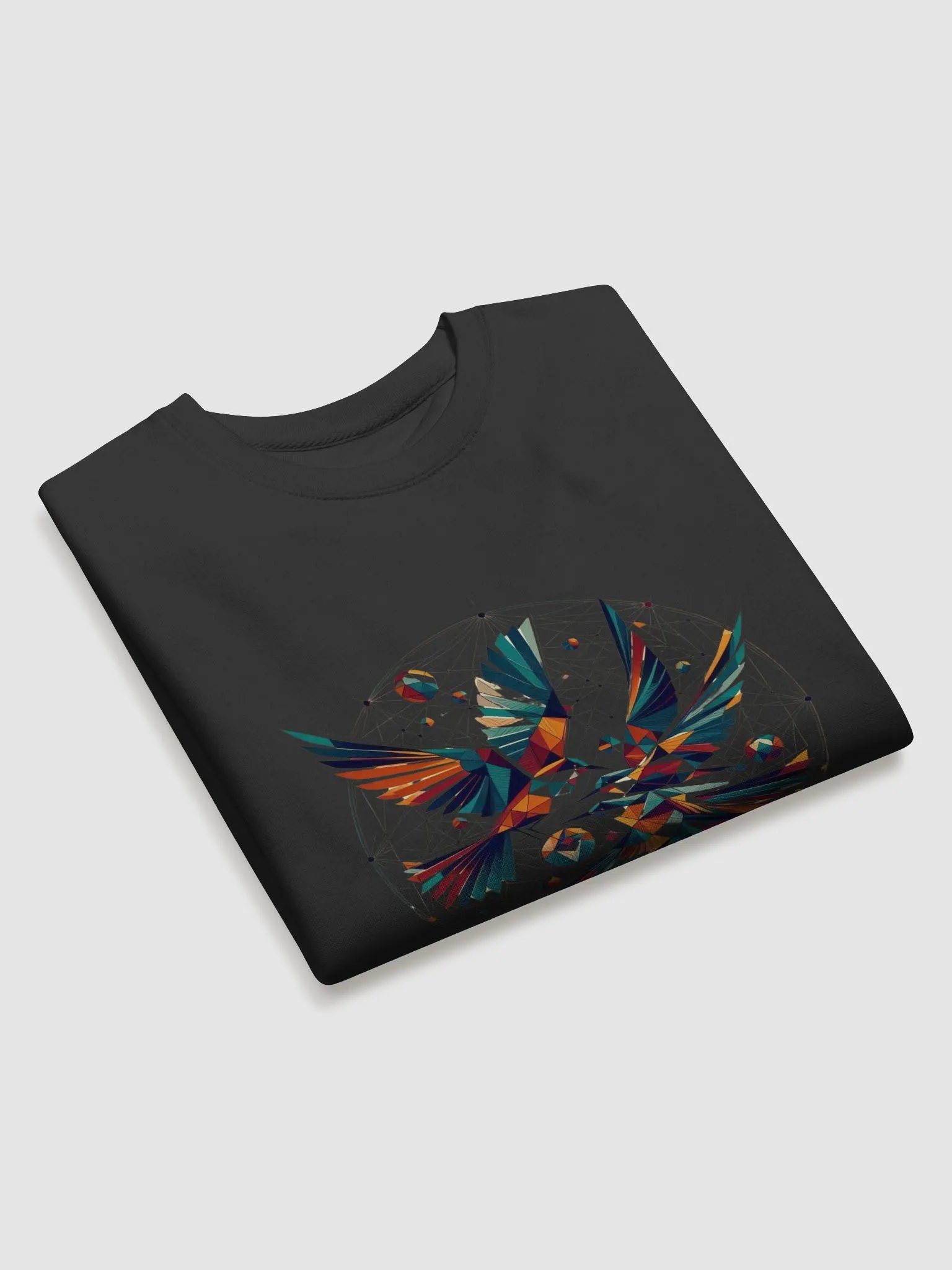 Geometric Avian Harmony Sweatshirt - Geometric Art product image (2)