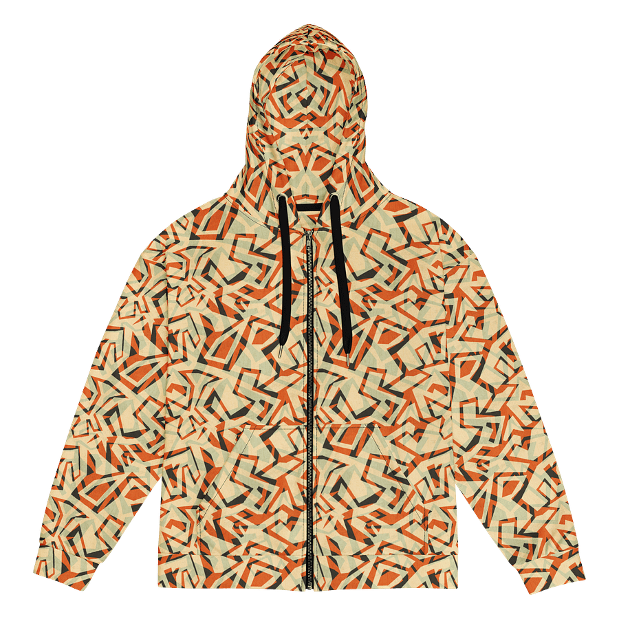 Orange Grunge 2 | Recycled ZIP Unisex Hoodie product image (3)