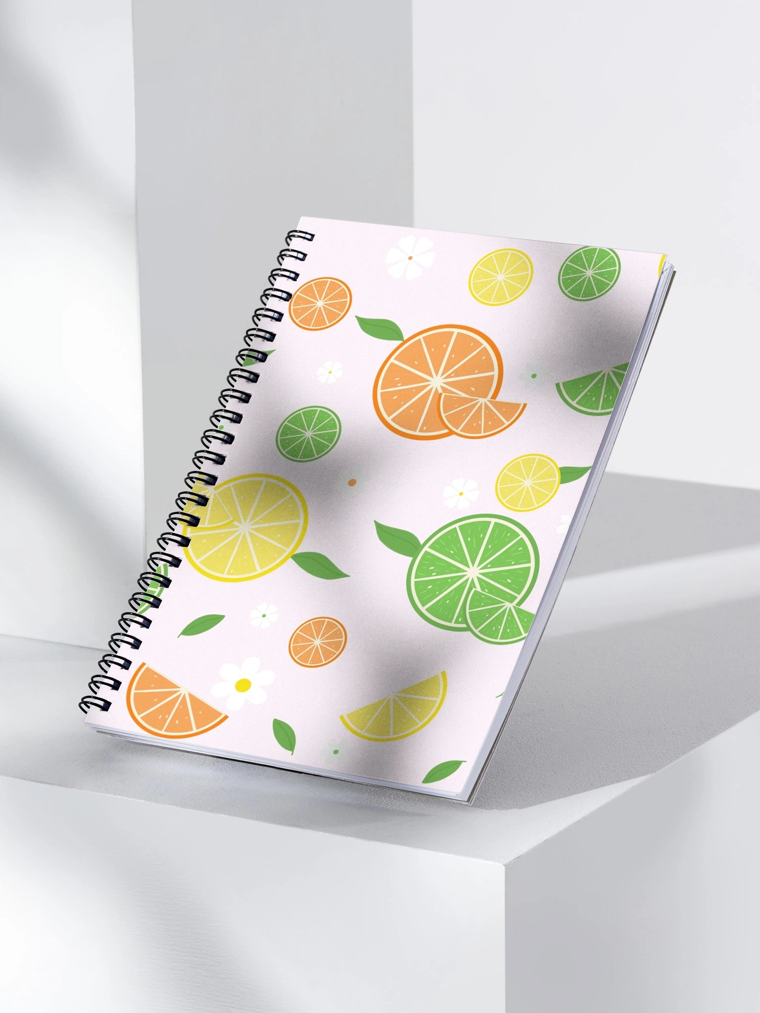 Citrus Joy Pattern Spiral Journal product image (4)