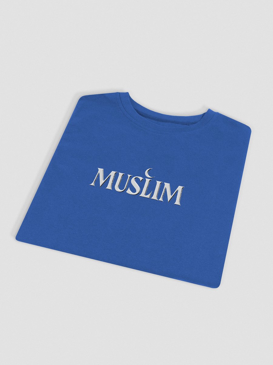 MUSLIM Signature Blue Sweater - UNISEX Embroidery product image (4)