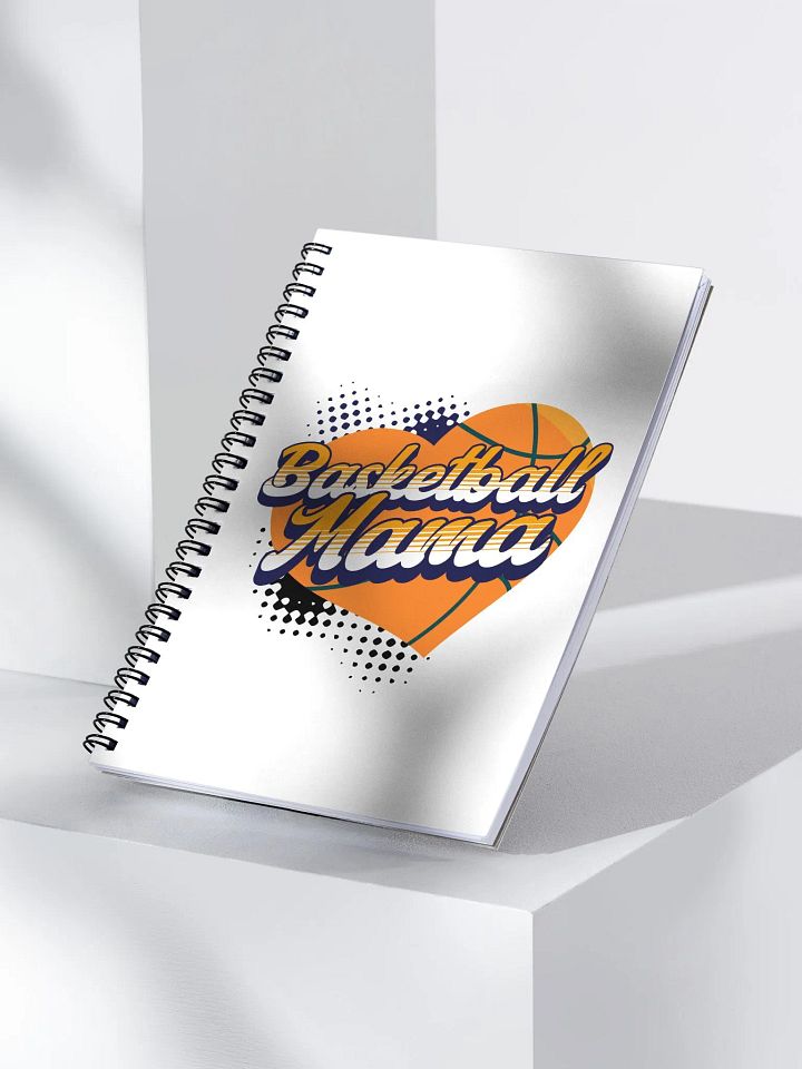 Mama Heart Basketball Hoops Spiral Notebook product image (2)