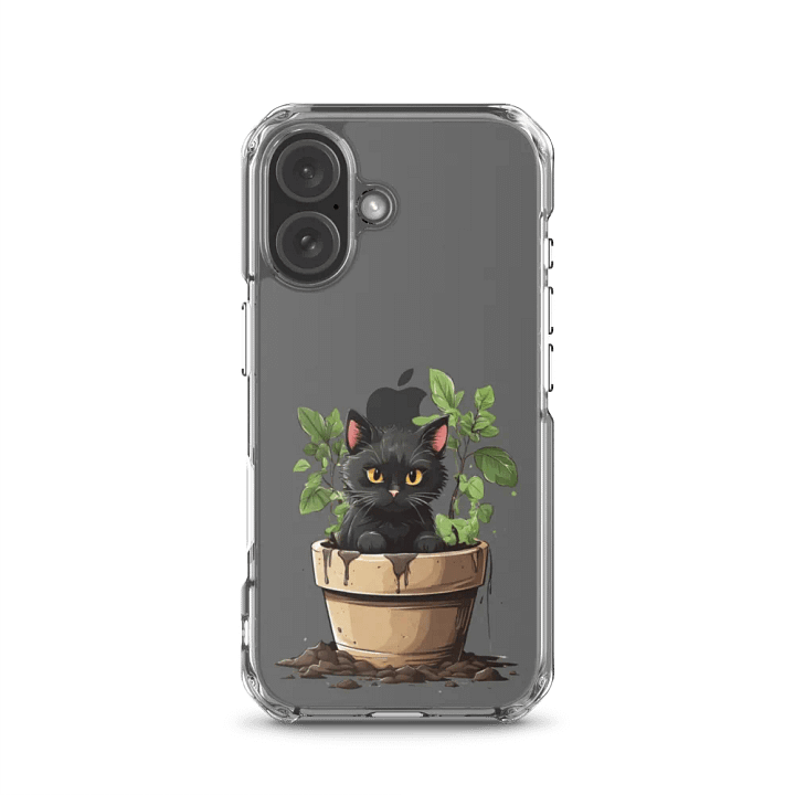 Black cat and Greens iPhone® Case product image (23)