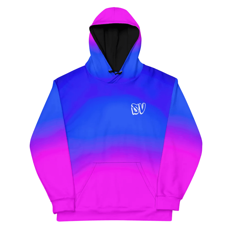 STRAIGHT VIBIN ANIME GIRL NEON COLOR FADE HOODIE product image (11)