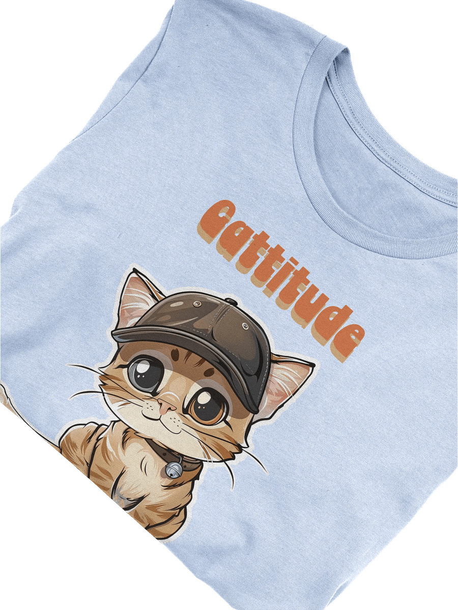 Cattitude Cap T-Shirt product image (5)