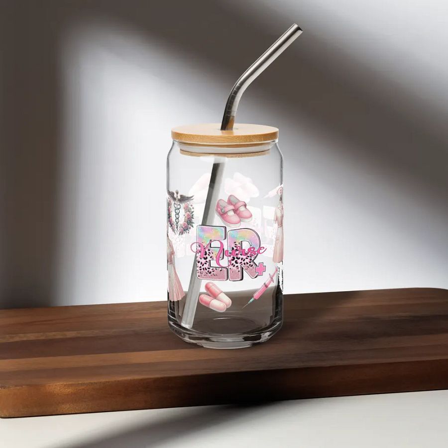 Libby Glass Can-Shaped Glass Mug ER Nurse product image (10)