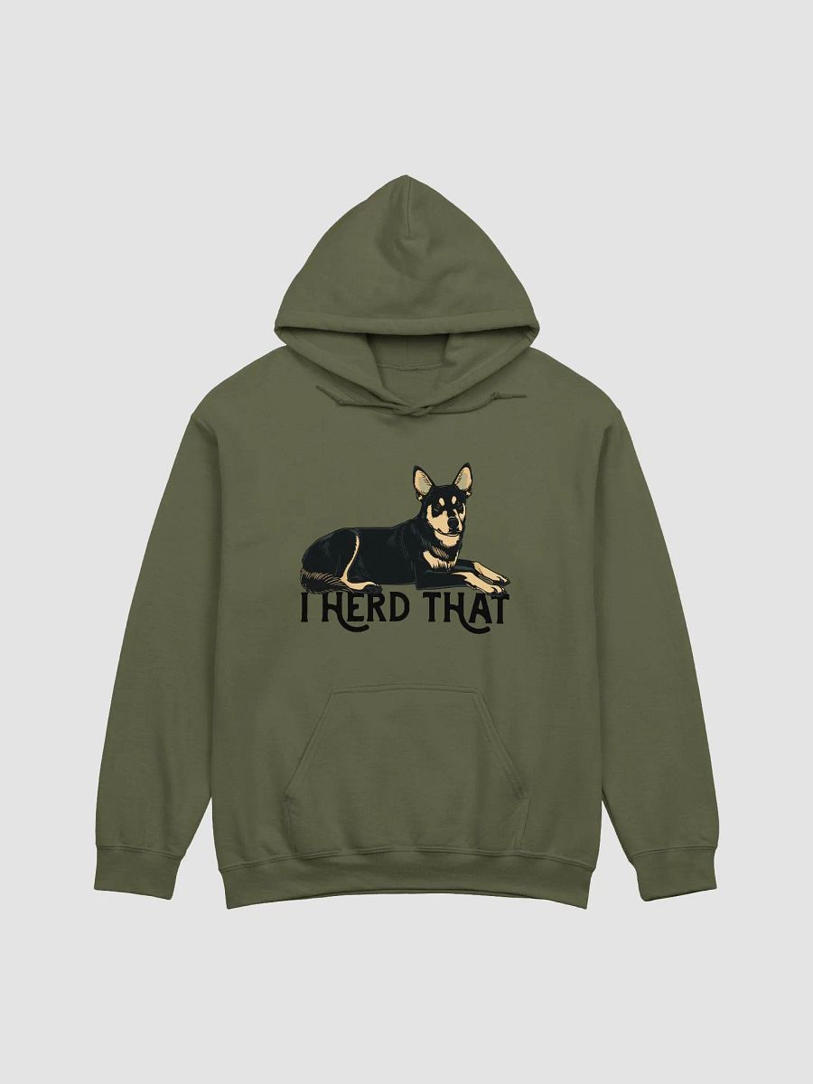 I Herd That Hooded Sweatshirt | Funny Australian Kelpie (Black) Hoodie for Herding Dog Owners product image (13)