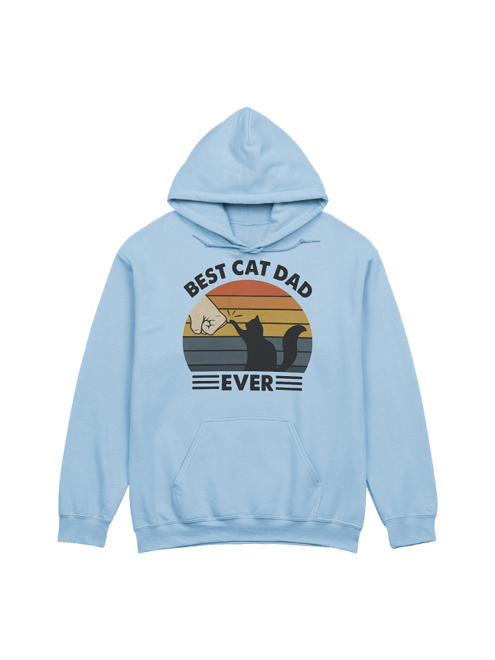 Best Cat Dad Ever Hoodie – Funny Cat Dad Gift for Men | Retro Cat Lover Sweatshirt for Him product image (21)