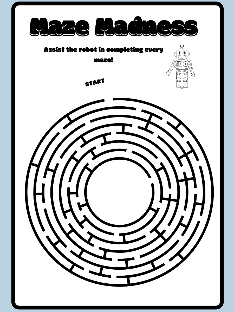 Fun Robot Adventures Activity Worksheets product image (5)