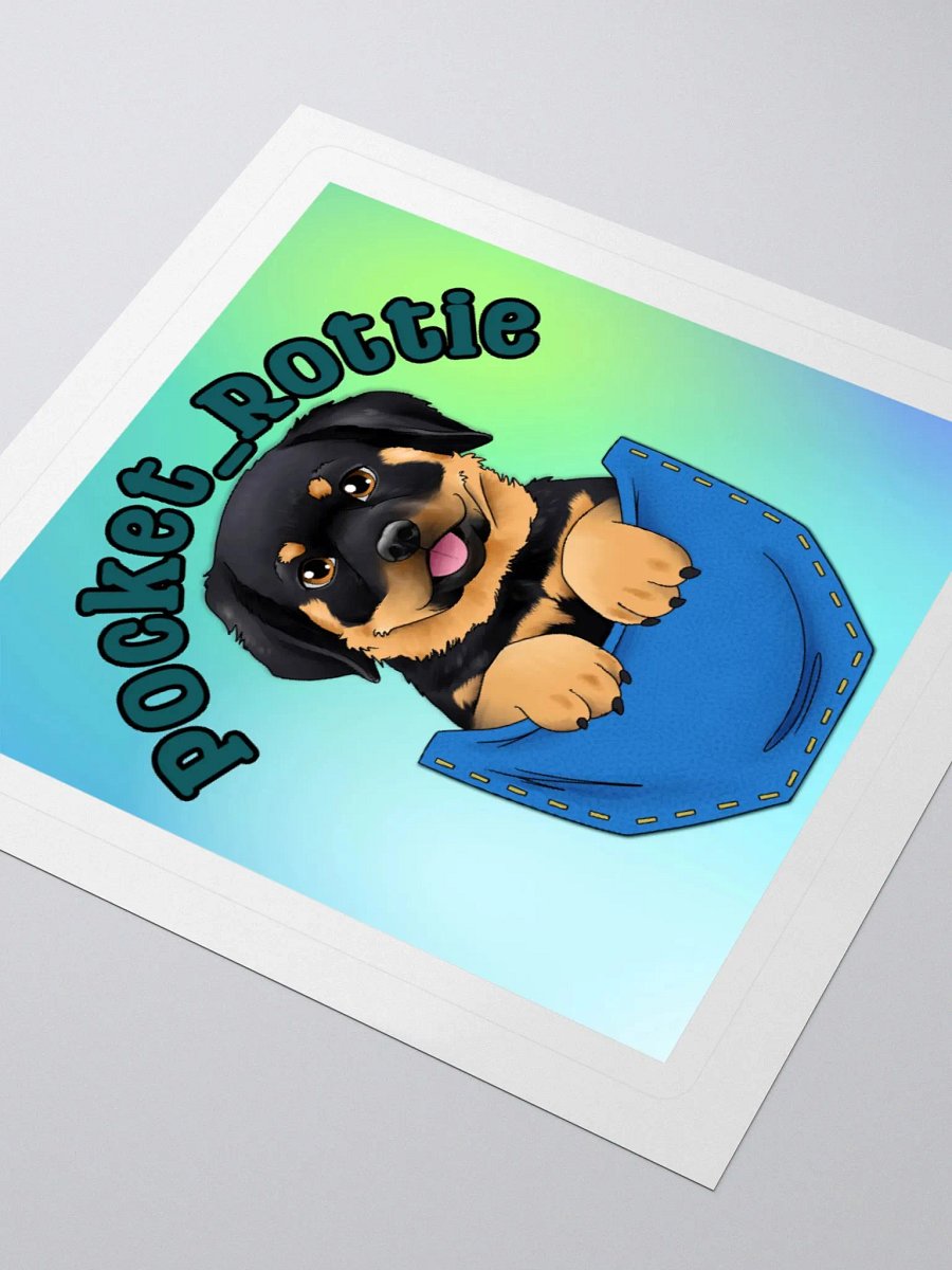 Pocket Rottie Logo Sticker product image (3)