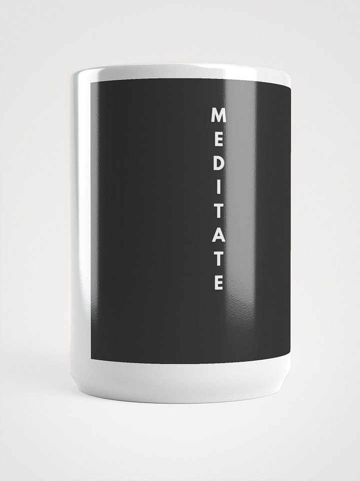 MEDITATE White Glossy Mug product image (1)