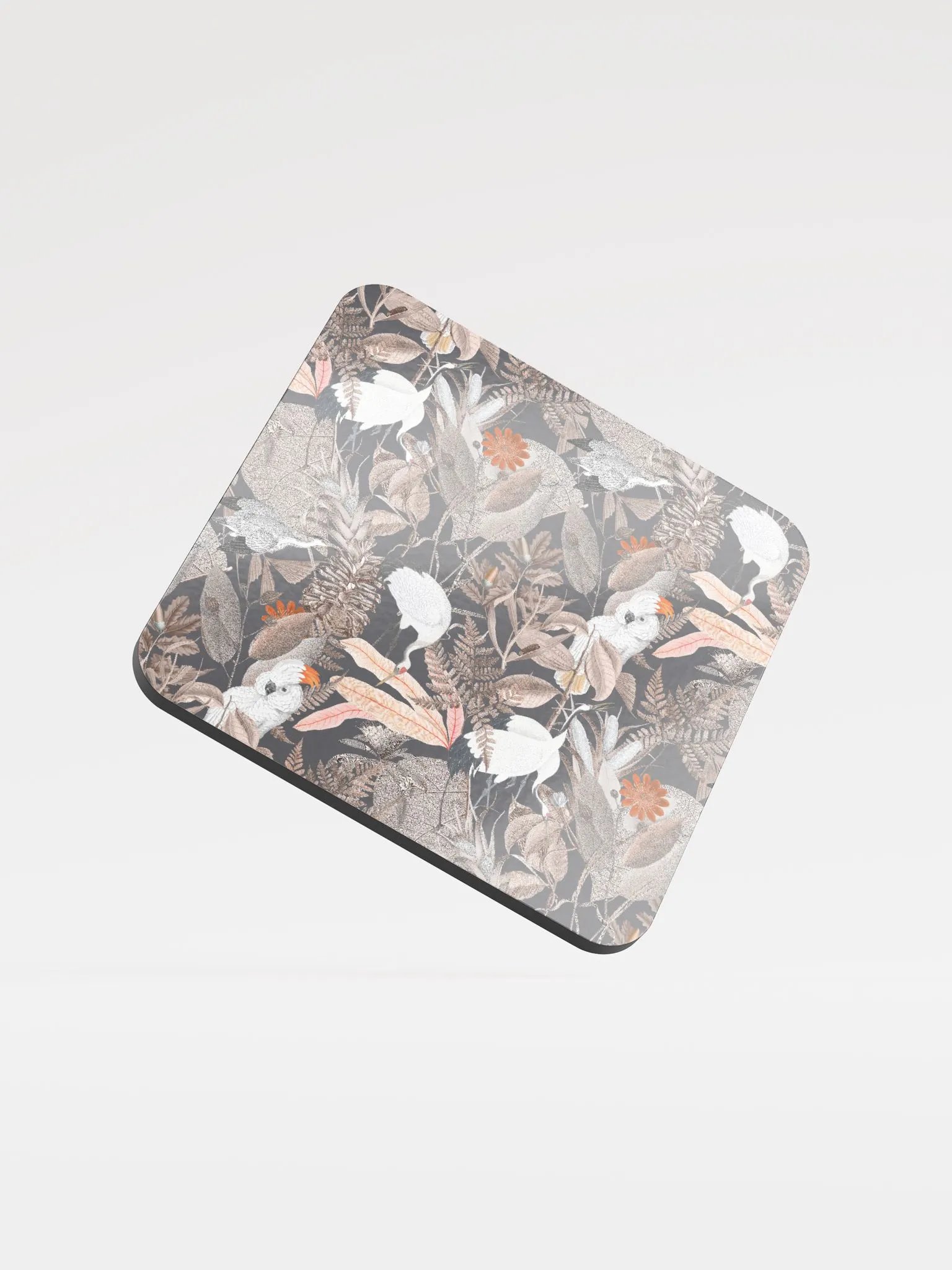 Black Ecotone Glossed Cork Coaster product image (2)