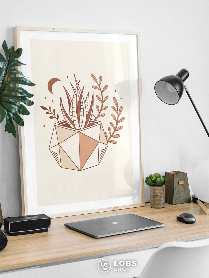 Desert Flora Printable Wall Art – Stunning Succulent Design for Modern Home Decor Enthusiasts product image (1)