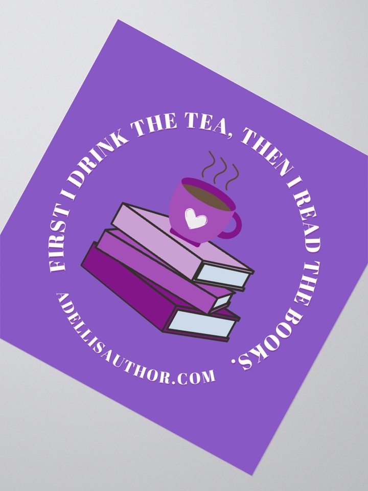 Drink Tea Read Books Sticker product image (2)