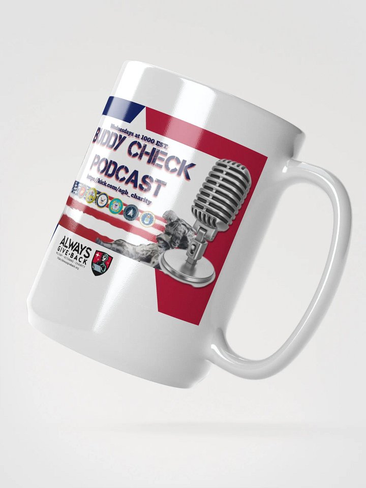 Buddy Check Podcast Retro Mic Mug product image (2)