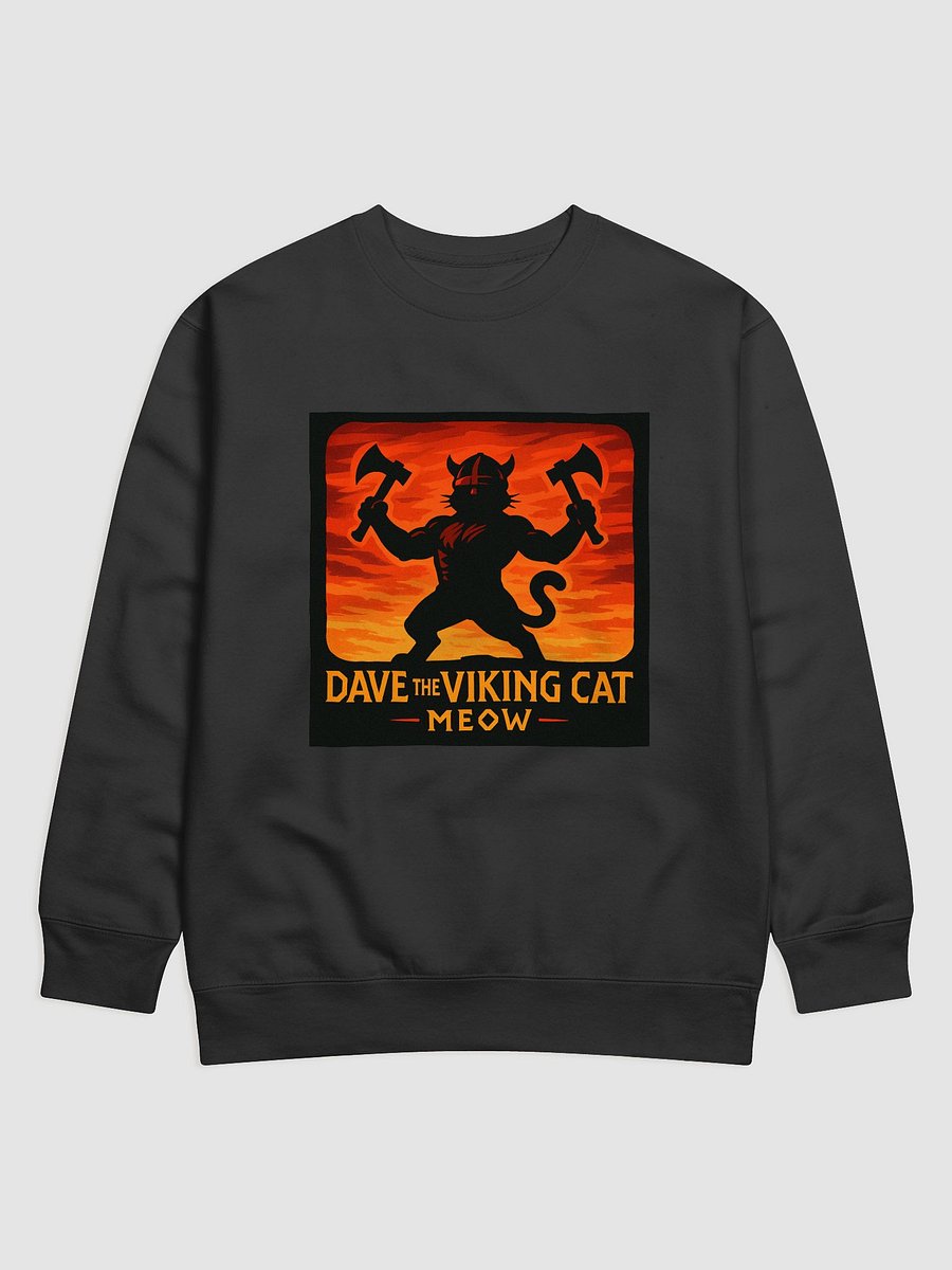 Dave The Viking Cat Sunset Axes Long Sleeved Sweater product image (4)