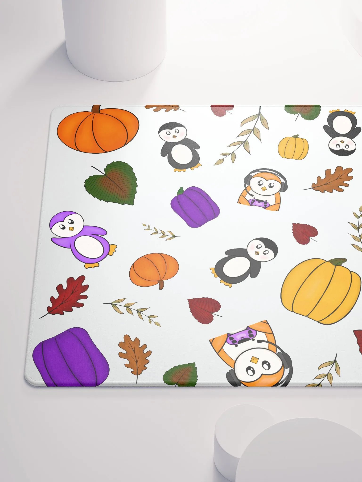 Autumn Gamer Penguin Mouse Pad product image (10)