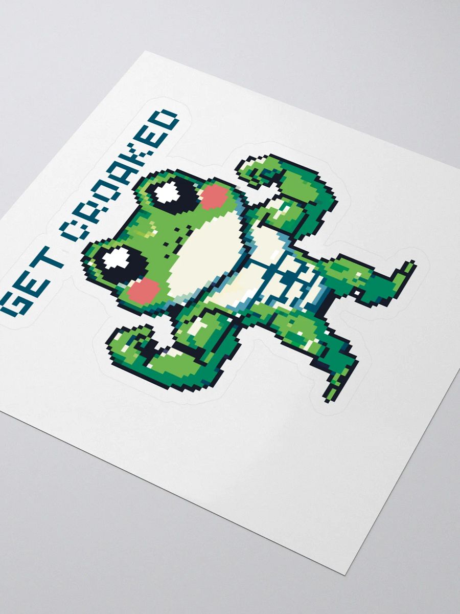 Get Croaked Yoked Pixel Frederick Sticker product image (3)