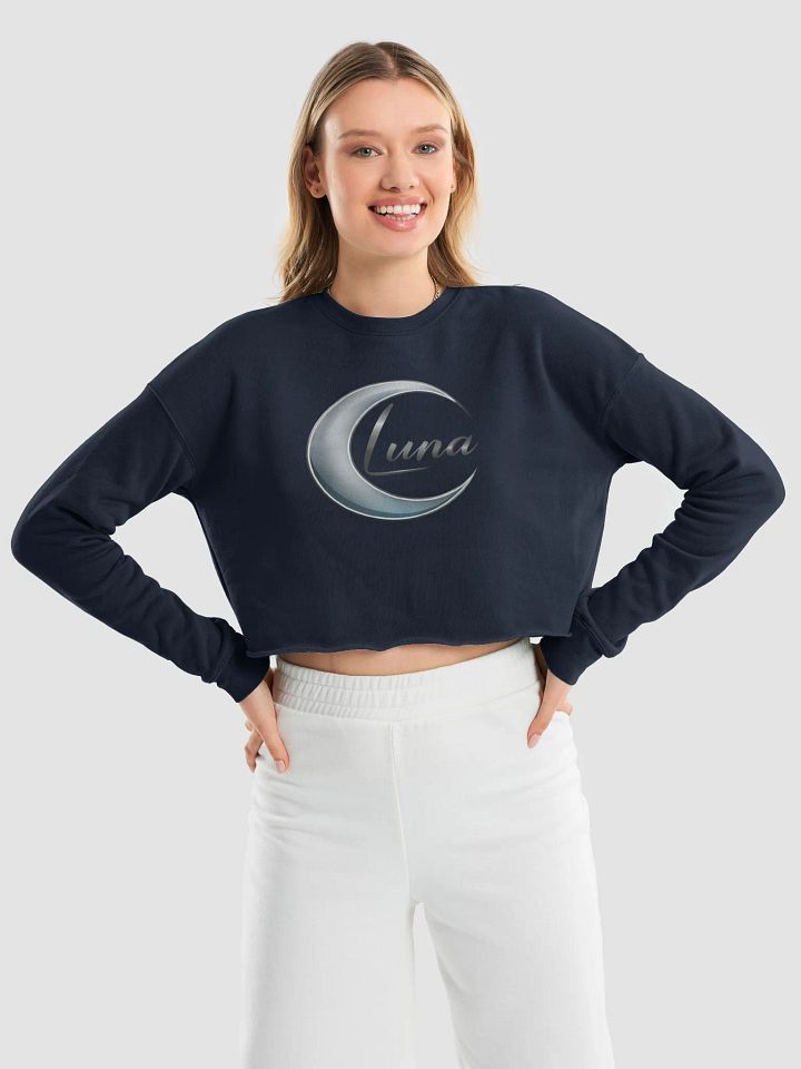Luna Women's Fleece Crop Sweatshirt - Cozy and Stylish product image (1)