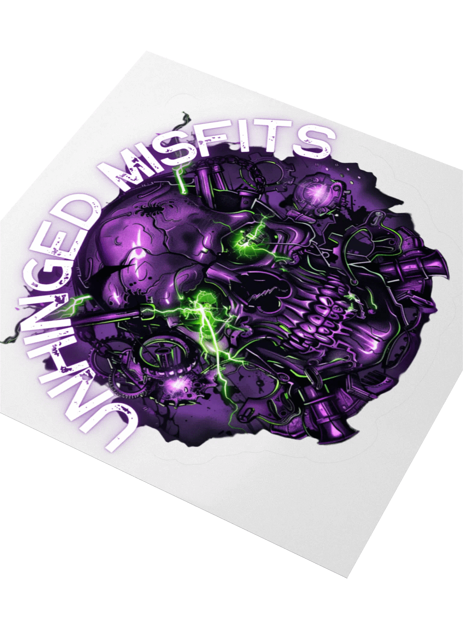 Unhinged Misfit Skull Sticker product image (3)